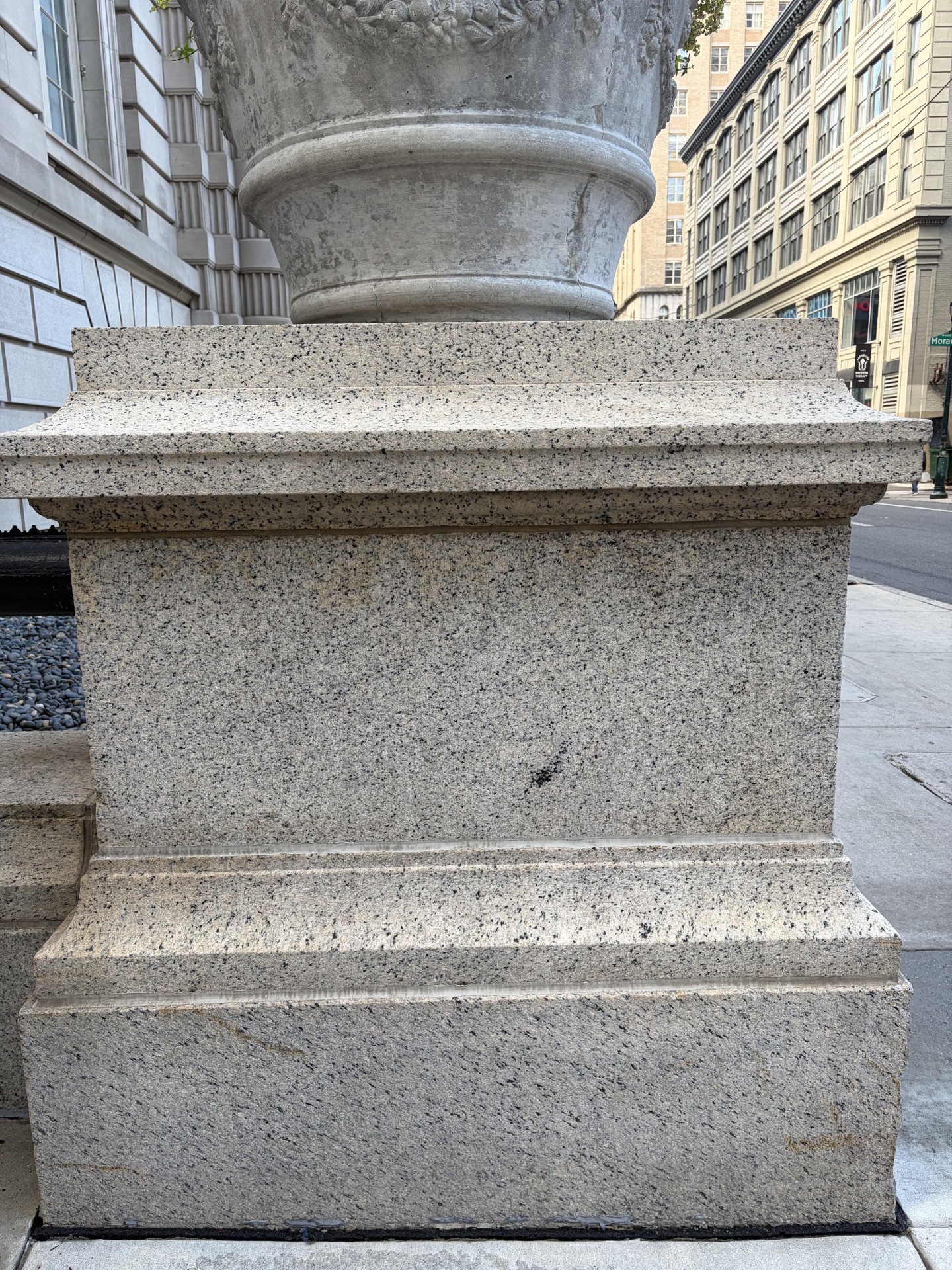 Same Granite shown without graffiti or shadow once RGR treated it.